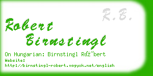 robert birnstingl business card